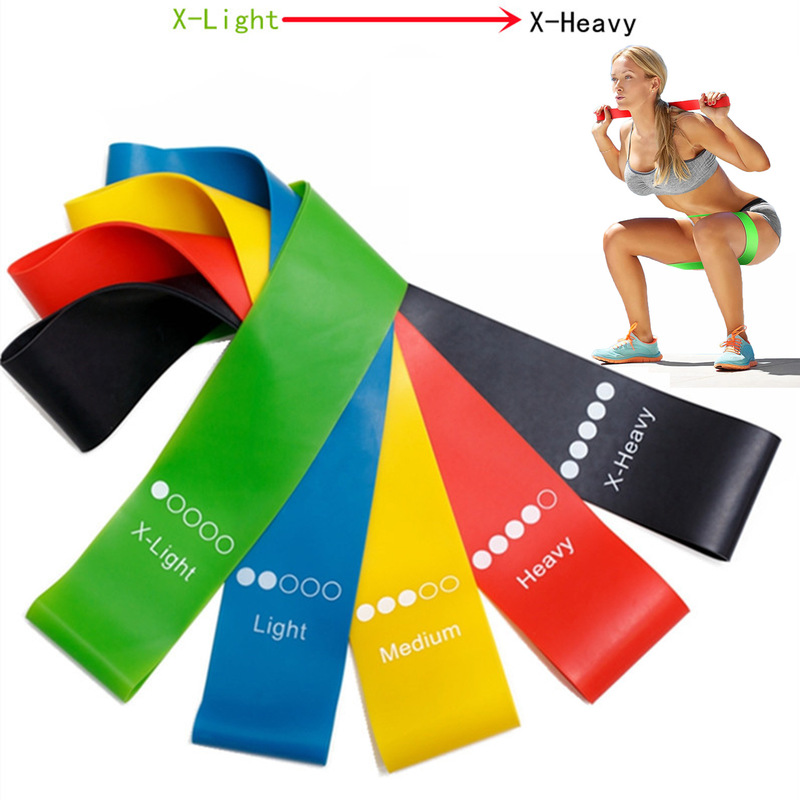 Home Gym Routine - Universele TPE weerstandsbanden, 5 niveaus, elastische