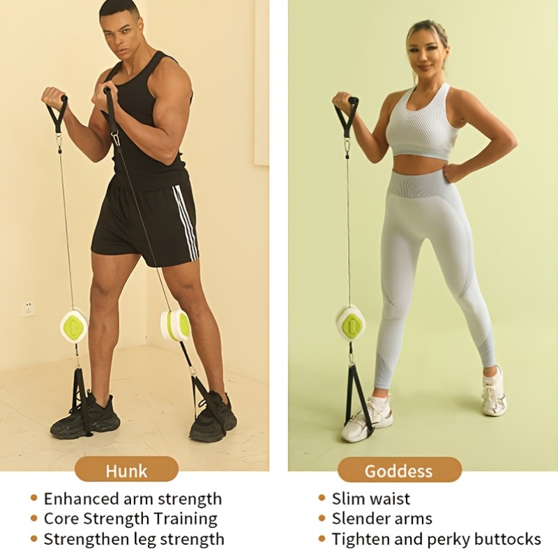 Draagbare intrekbare kabeltrai - Home Gym Routine recensie en prijs